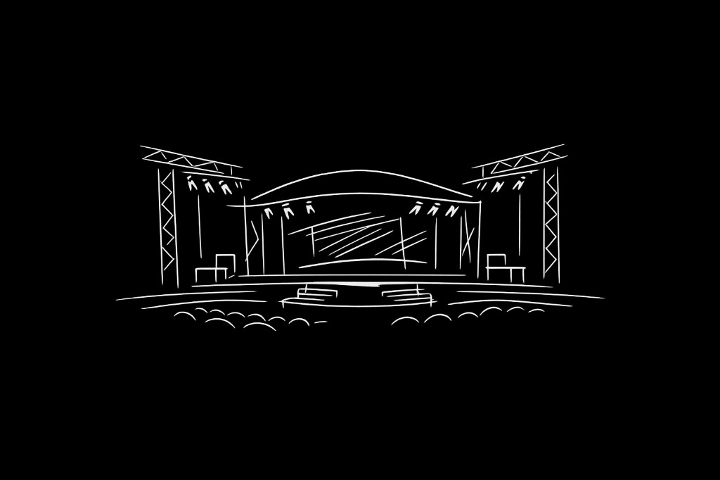 Vectorworks stage design illustration — concert and live event production